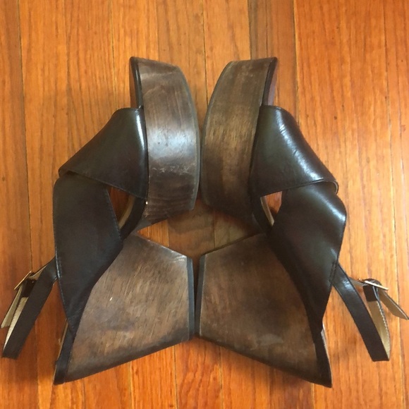 DVF Liberty Platform Heel Sandals Sz 9 - Picture 6 of 12